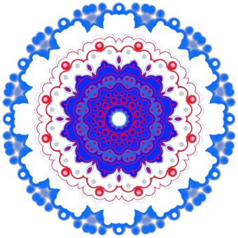 Vibrant_ Blue_ Mandala_ Art PNG Image