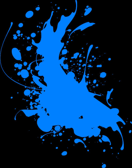 Vibrant_ Blue_ Paint_ Splash PNG Image