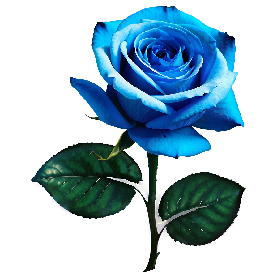 Vibrant Blue Rose Png 42 PNG Image