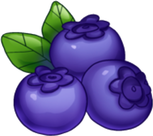 Vibrant Blueberries Illustration PNG Image