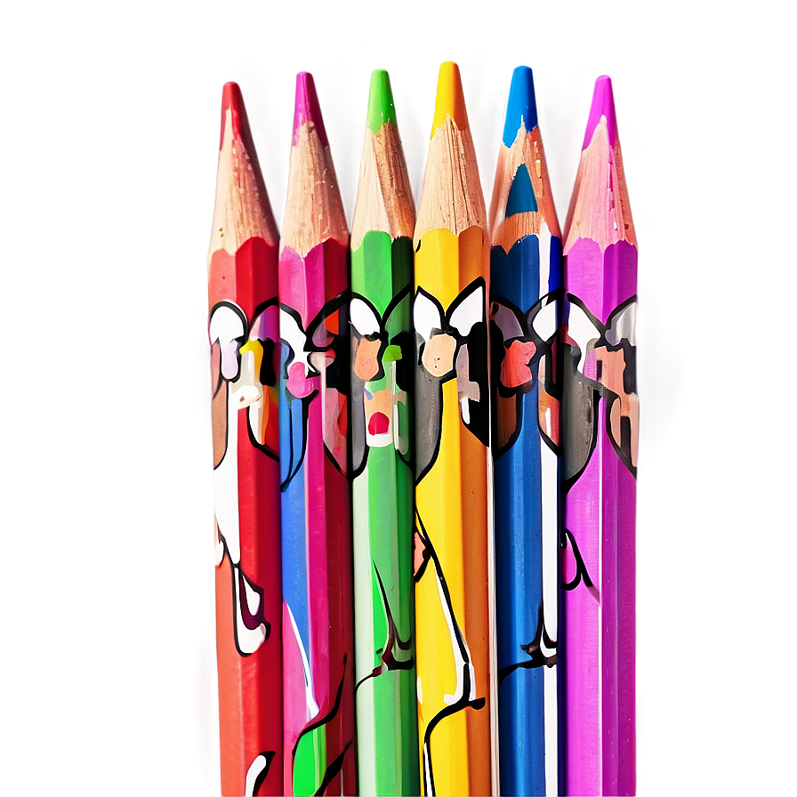 Vibrant Colored Pencils Png 46 PNG Image