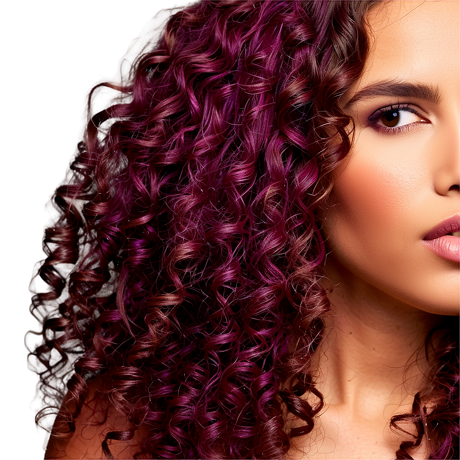 Vibrant Curly Hair Color Png Rcy PNG Image