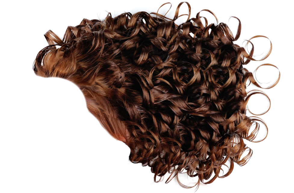 Vibrant Curly Hair Texture PNG Image