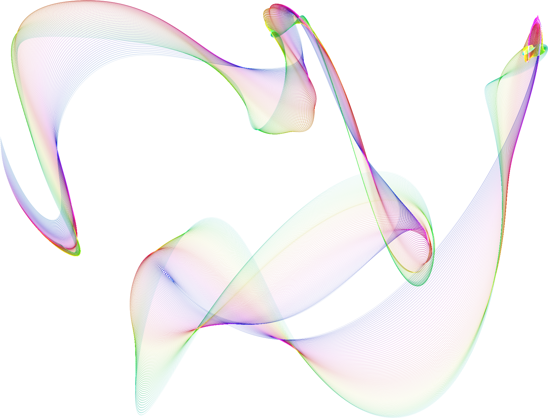 Vibrant_ Curved_ Lines_ Abstract PNG Image