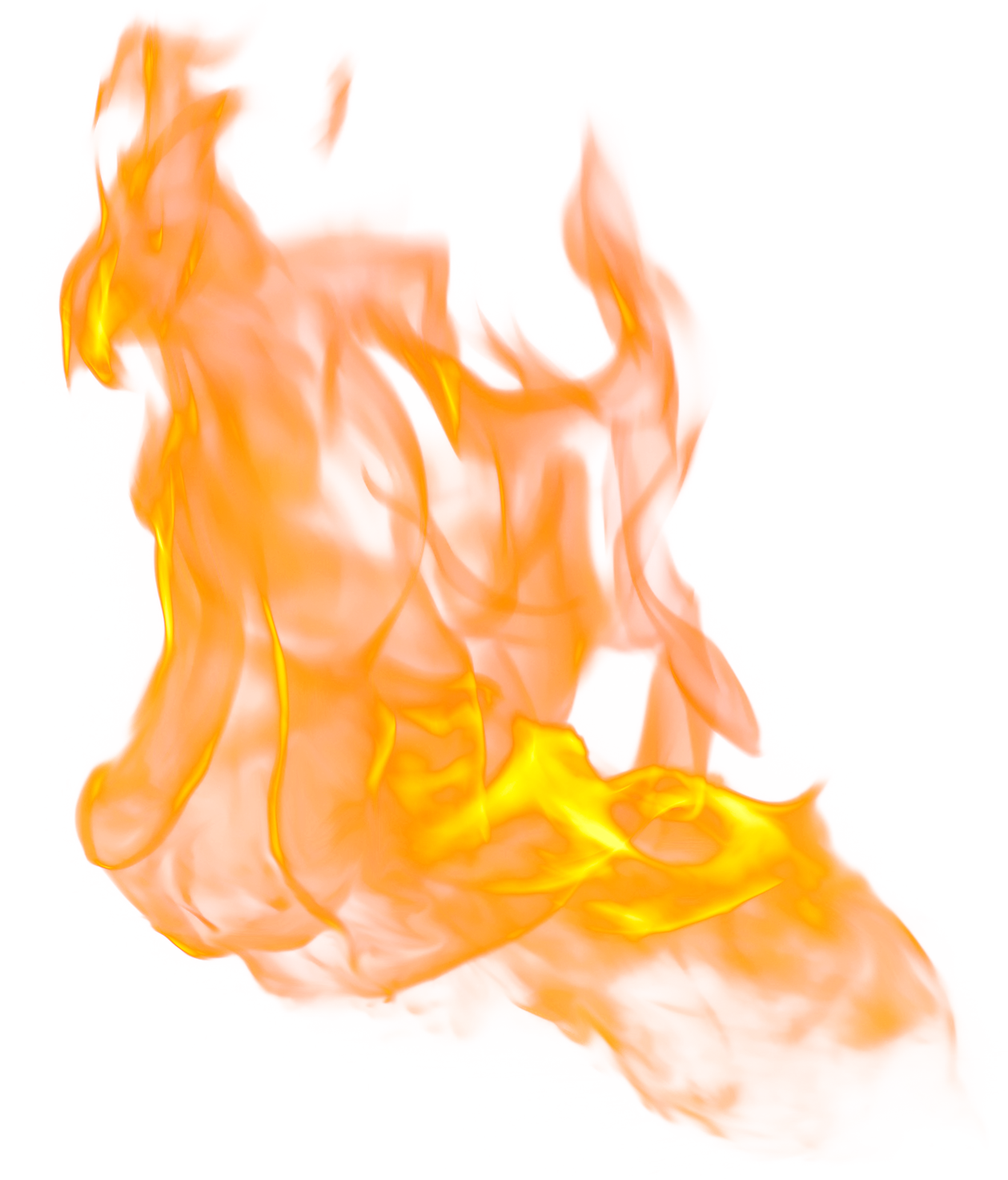 Vibrant Digital Flame Art PNG Image