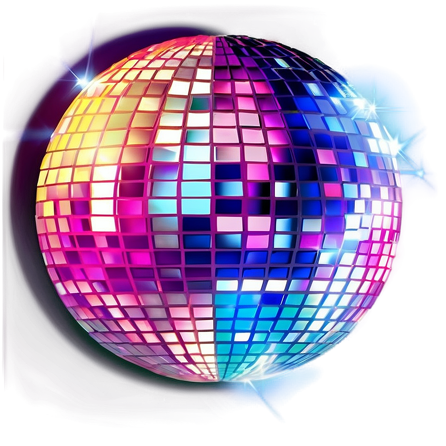 Vibrant Disco Ball Illumination.png PNG Image