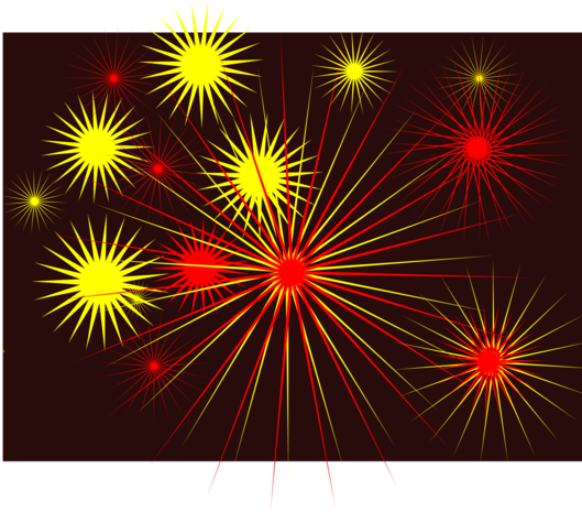 Vibrant Diwali Fireworks Display PNG Image