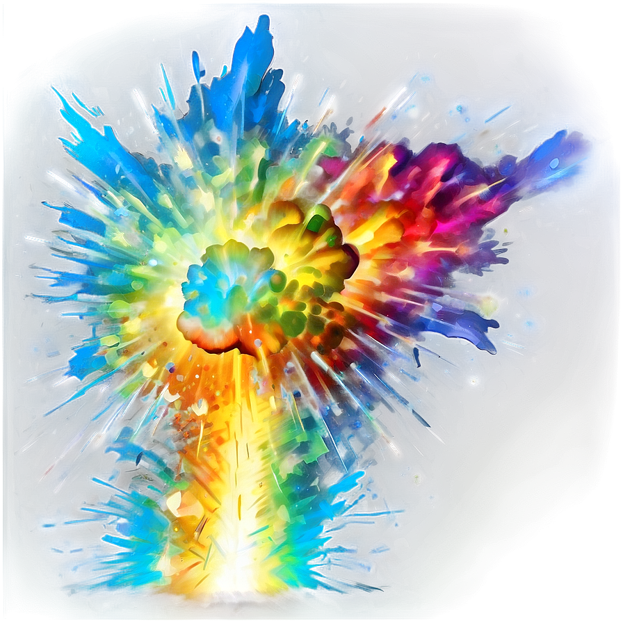 Vibrant Explosion Hit Effect Png 24 PNG Image