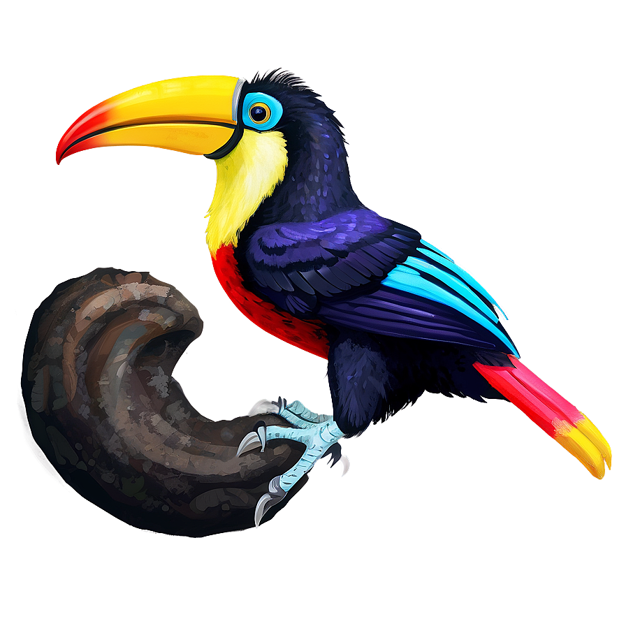 Vibrant Feathered Toucan Png 06112024 PNG Image