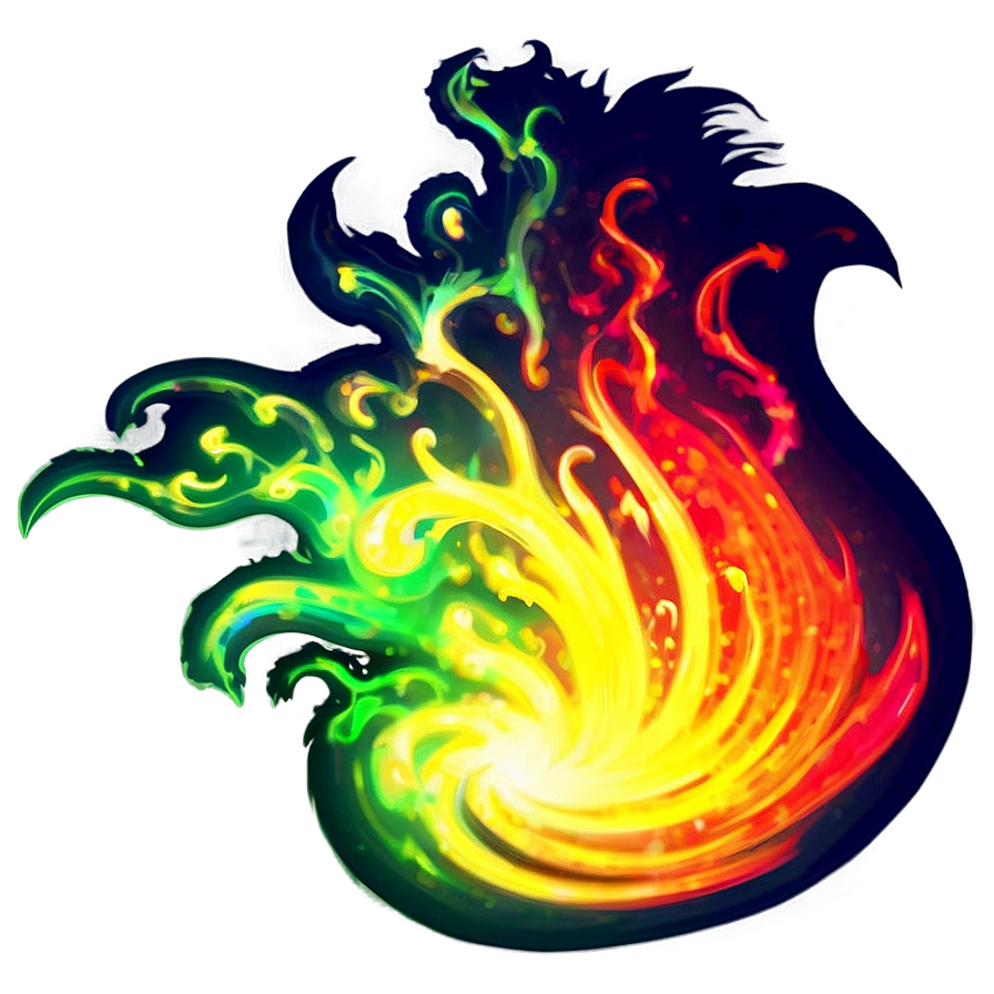 Vibrant Fire Effect Png Ram PNG Image