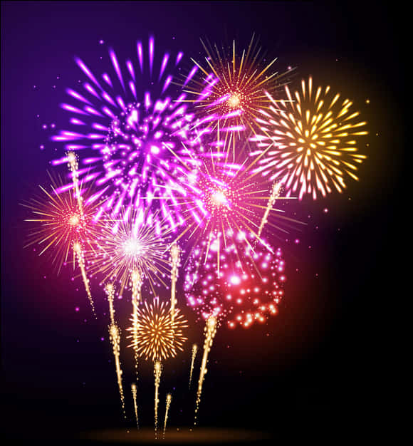 Vibrant_ Fireworks_ Display_ Diwali_ Celebration.jpg PNG Image