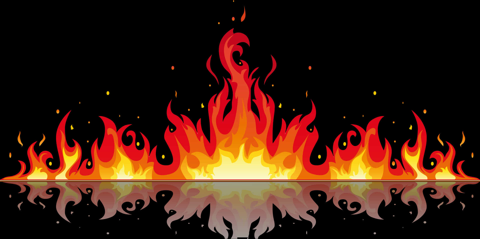 Vibrant_ Flame_ Graphic PNG Image