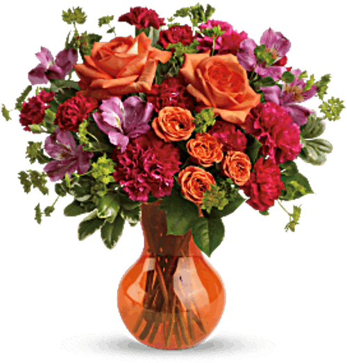 Vibrant_ Floral_ Arrangement_in_ Vase.png PNG Image