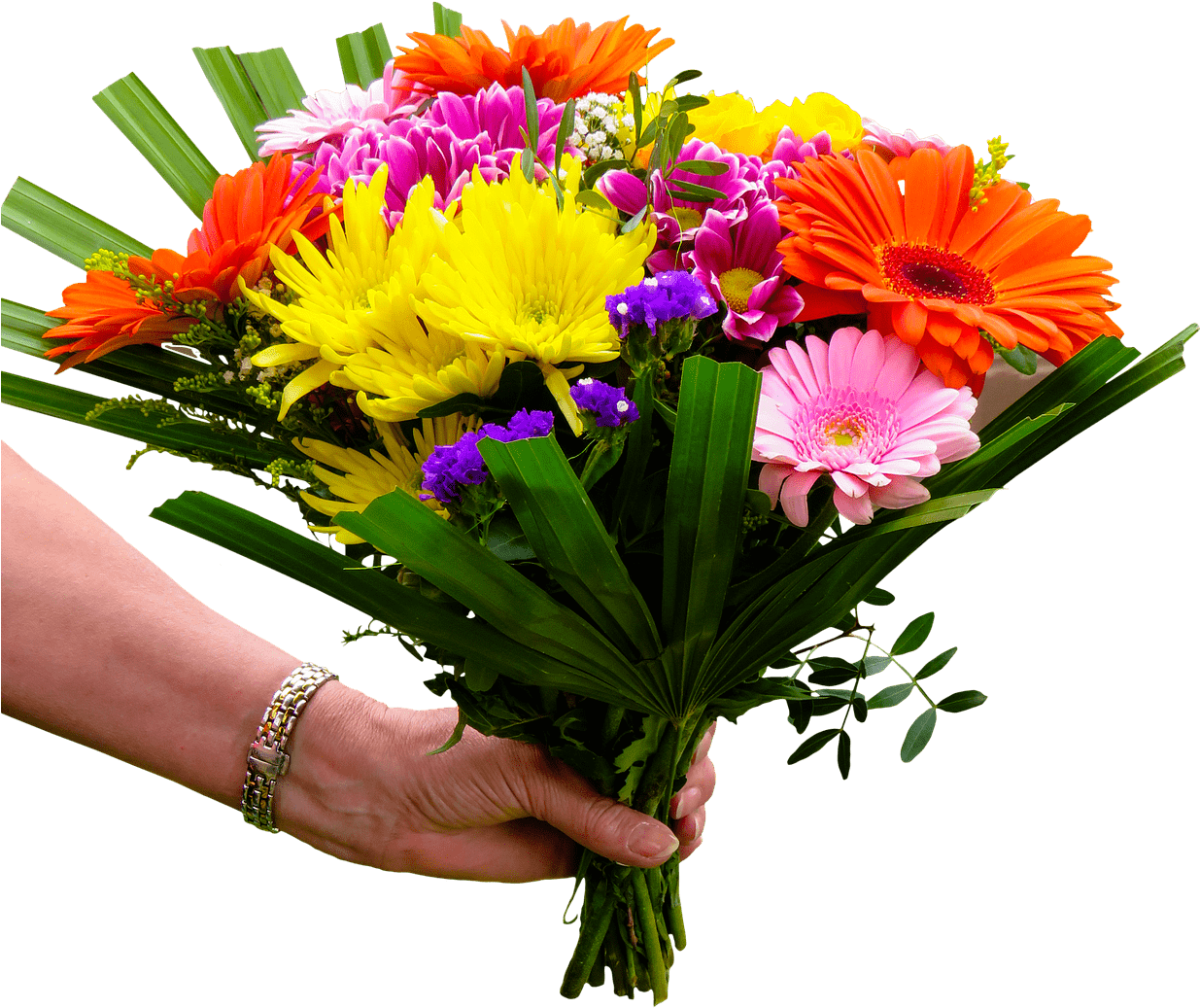 Vibrant_ Floral_ Bouquet_ Handheld.png PNG Image