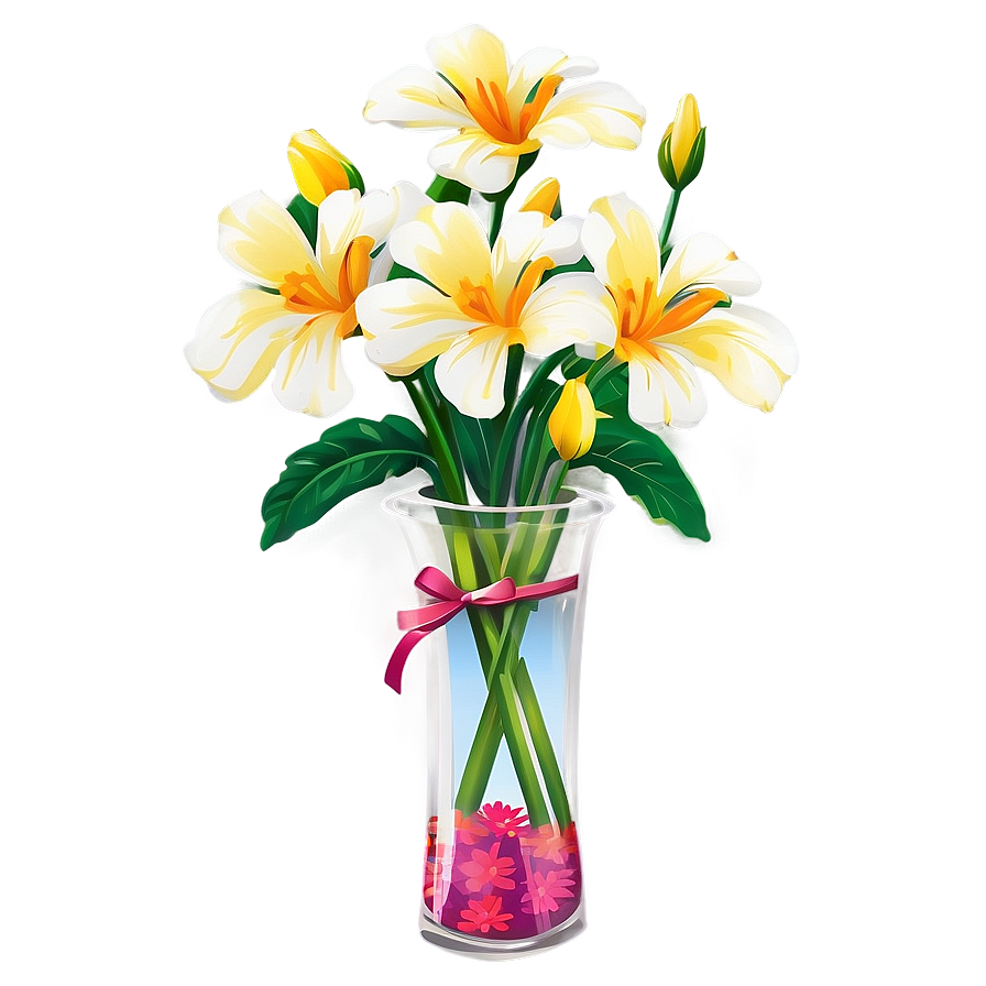 Vibrant Flowers Vase Png 74 PNG Image