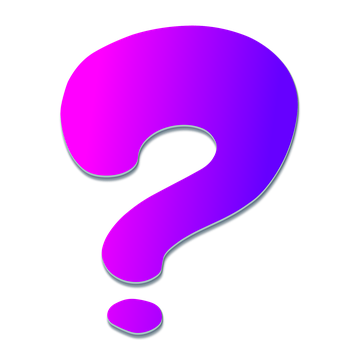 Vibrant Gradient Question Mark PNG Image