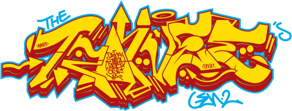 Vibrant Graffiti Artwork PNG Image