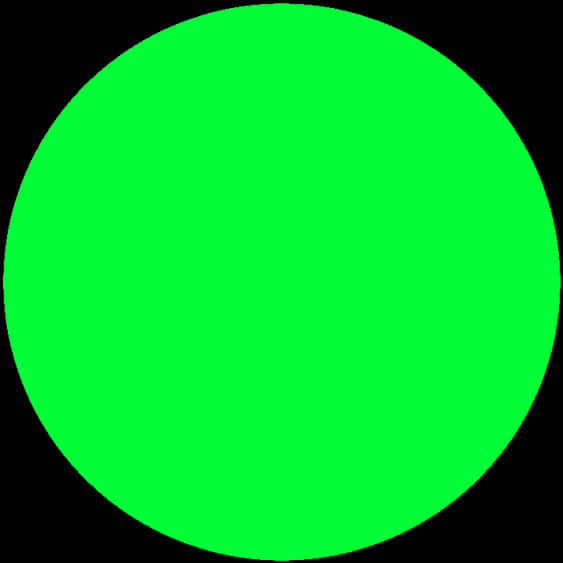 Vibrant Green Circle Graphic PNG Image