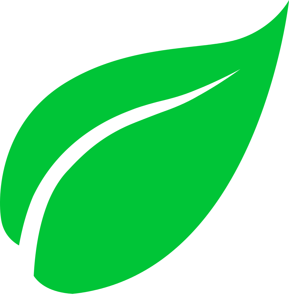 Vibrant Green Leaf Graphic PNG Image