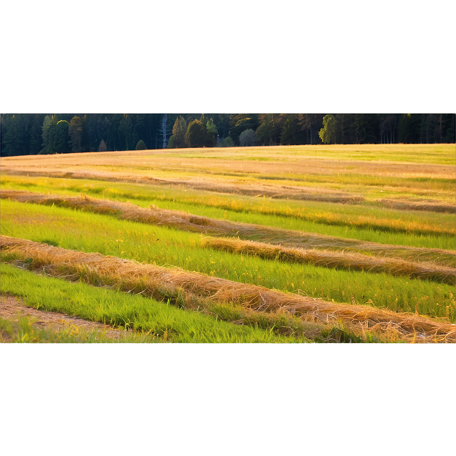 Vibrant Hay Field Png Ldy PNG Image