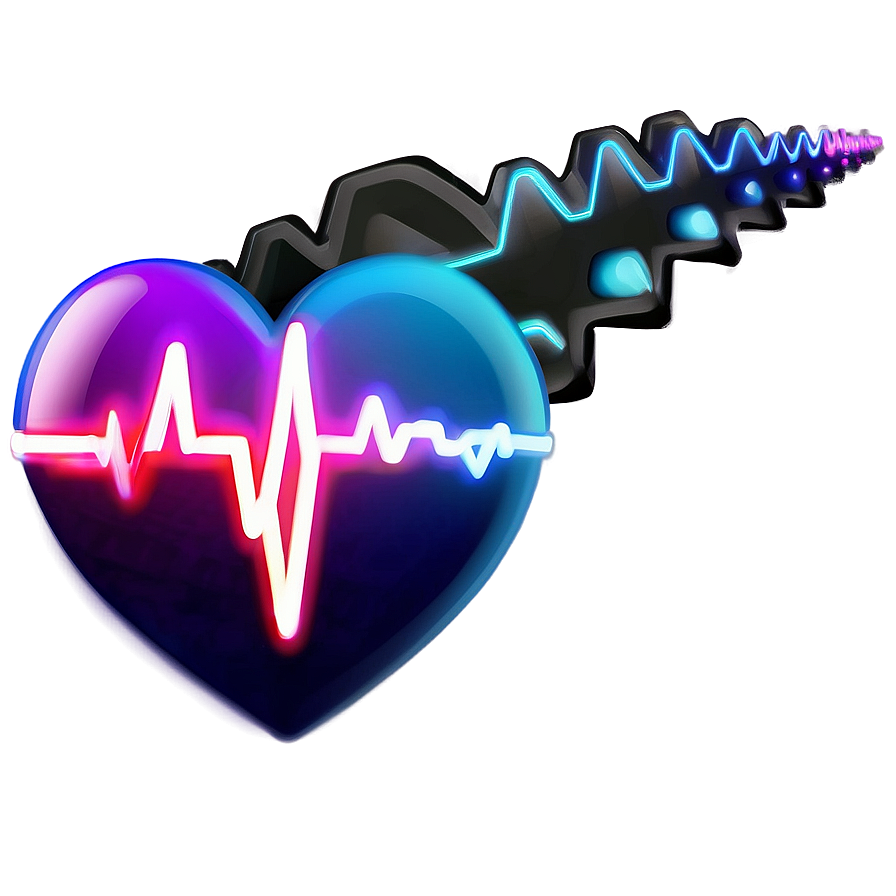 Vibrant Heartbeat Illustration Png Rwg46 PNG Image