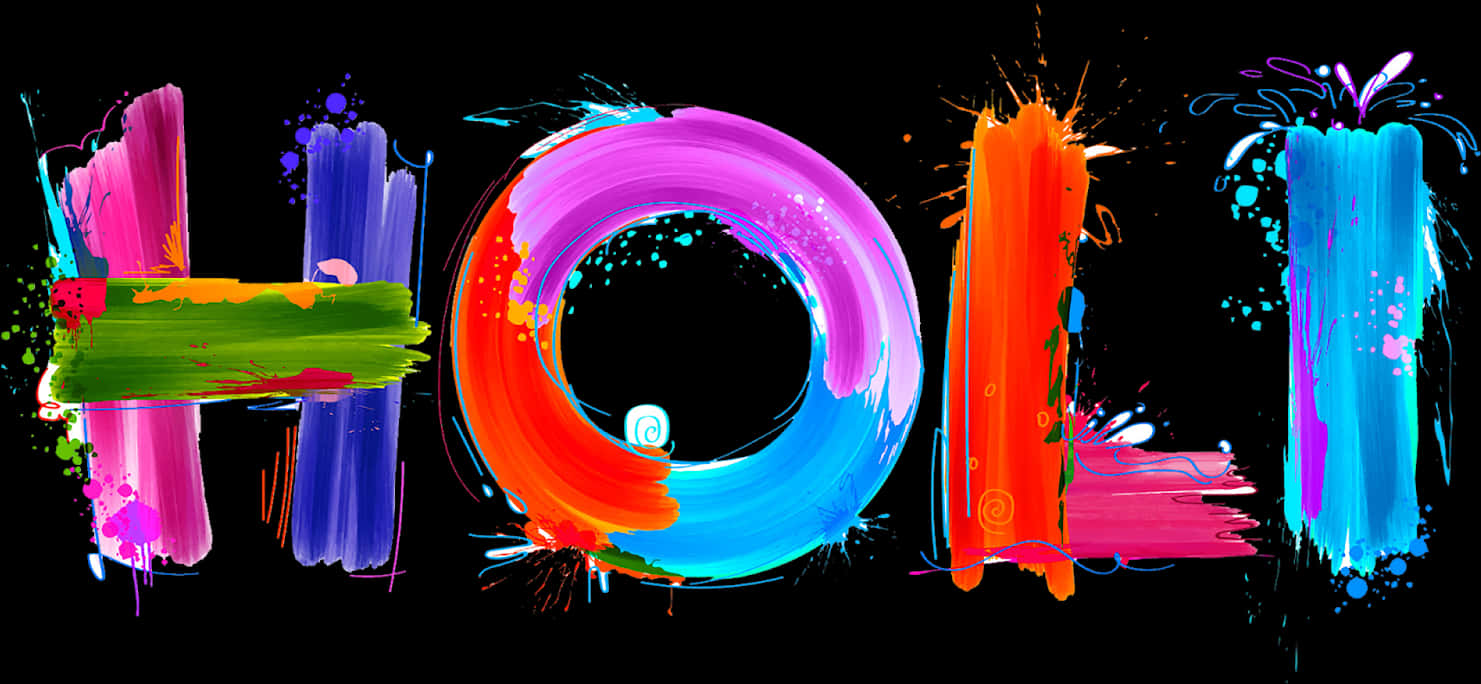 Vibrant_ Holi_ Festival_ Colors PNG Image