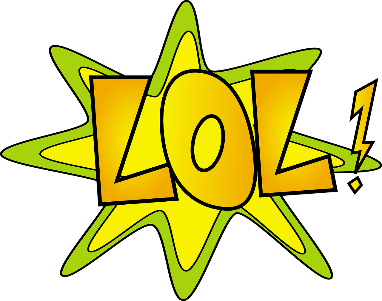 Vibrant L O L Comic Style PNG Image