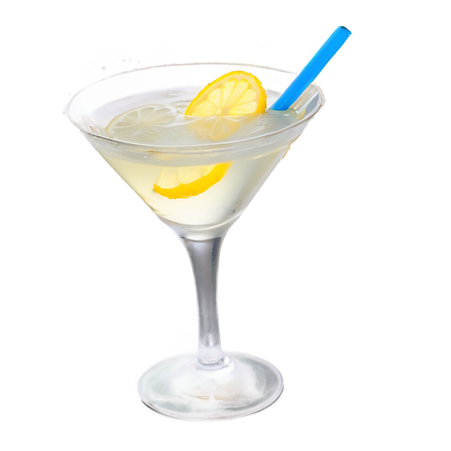 Vibrant Lemon Twist Martini Png 05242024 PNG Image