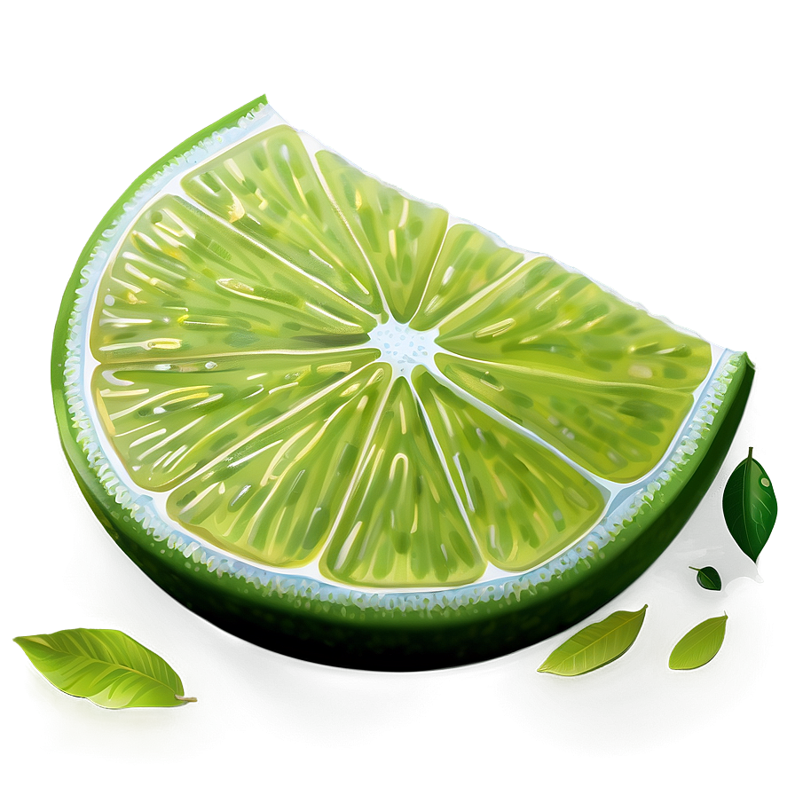 Vibrant Lime Slice Png 16 PNG Image