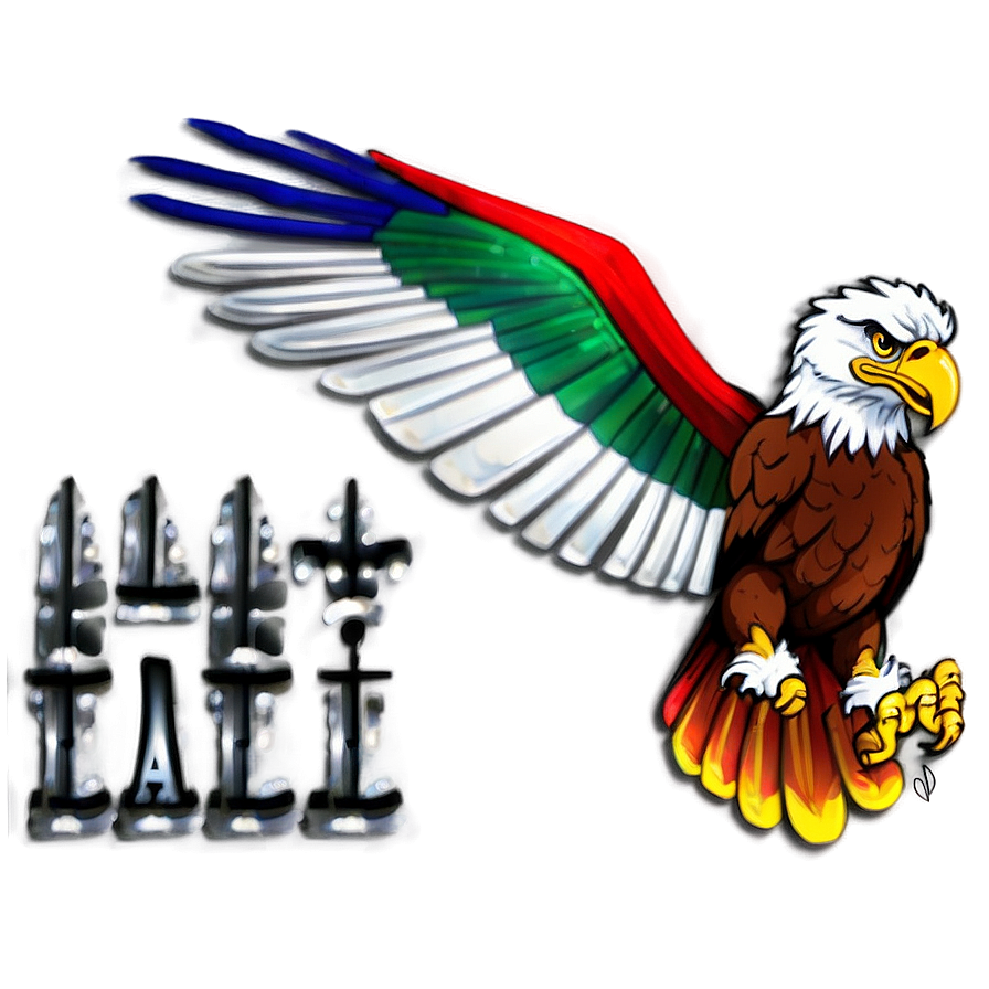 Vibrant Mexico Eagle Png Mld PNG Image