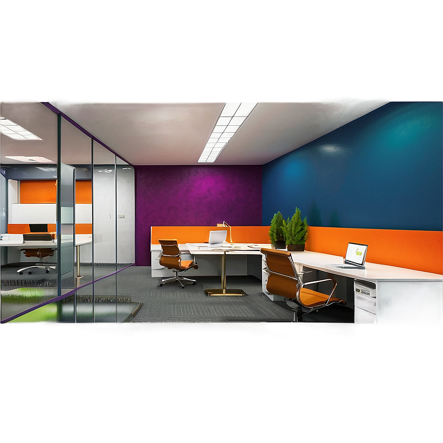 Vibrant Office Space Png 06112024 PNG Image