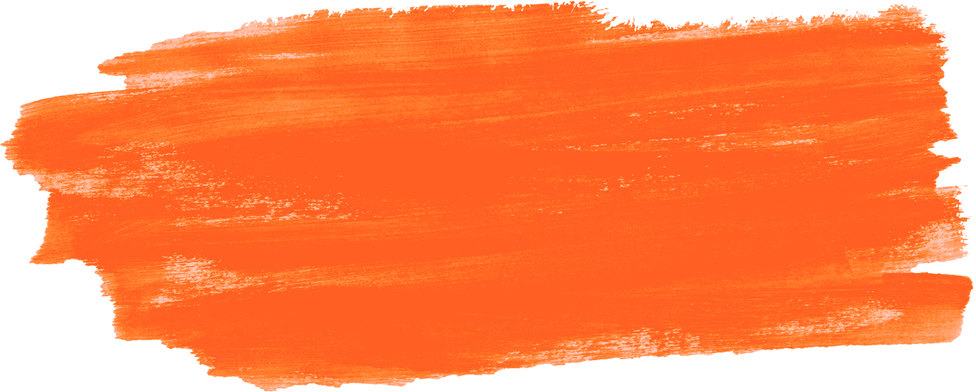 Vibrant Orange Brush Stroke PNG Image