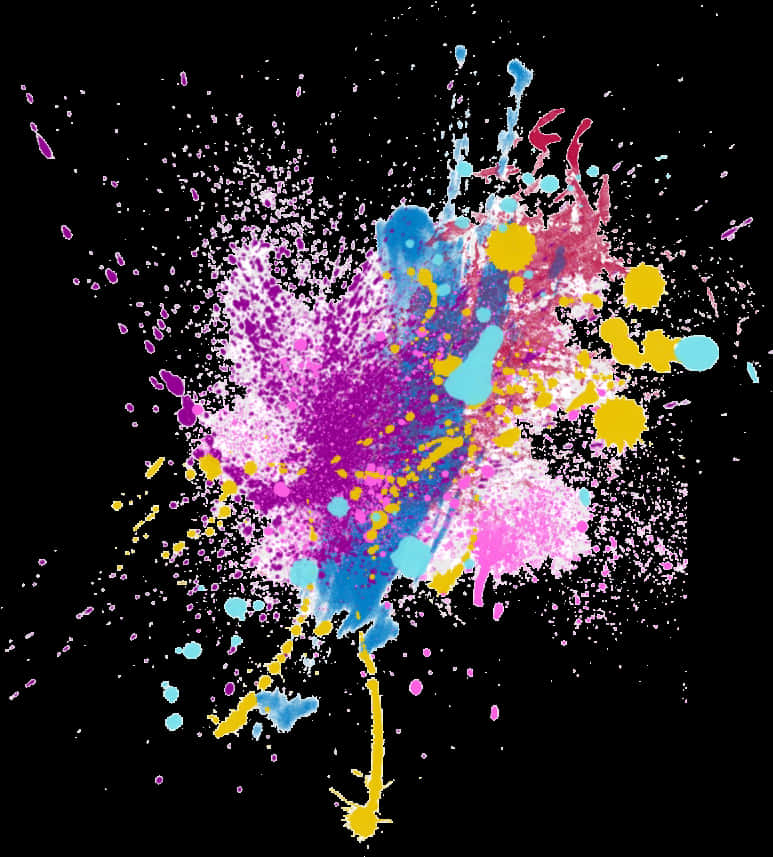 Vibrant_ Paint_ Splash_ Abstract PNG Image