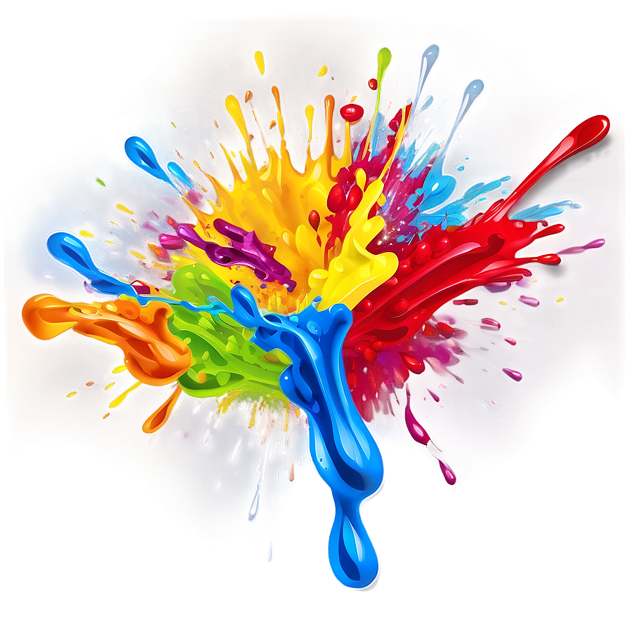 Vibrant Paint Splash Png 25 PNG Image