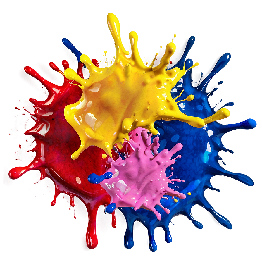 Vibrant Paint Splash Png Wph25 PNG Image