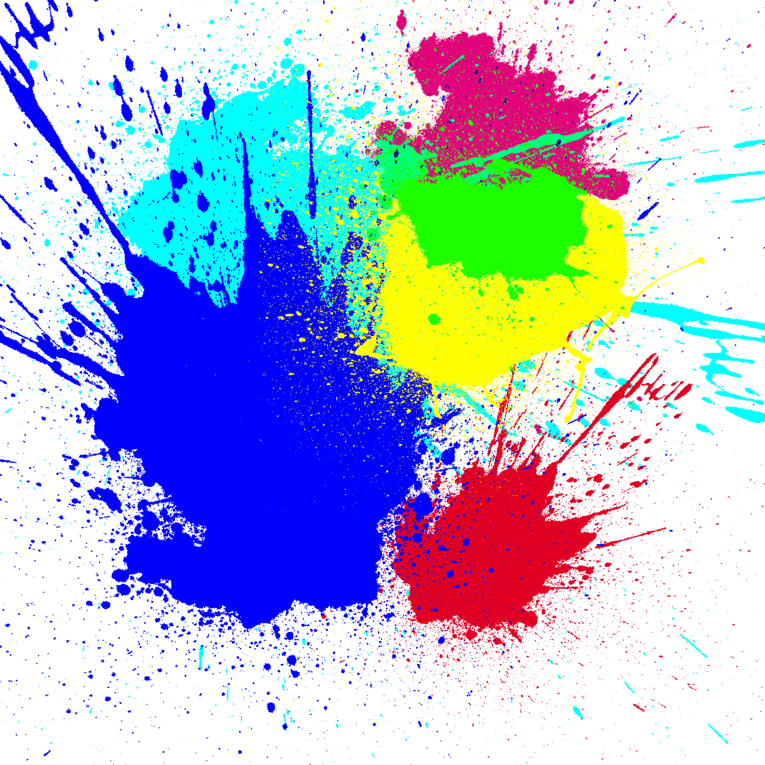 Vibrant Paint Splatter Background PNG Image