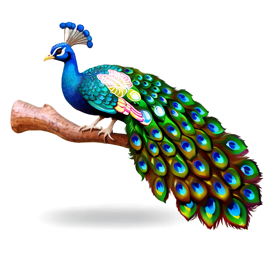 Vibrant Peacock Colors Png 06232024 PNG Image