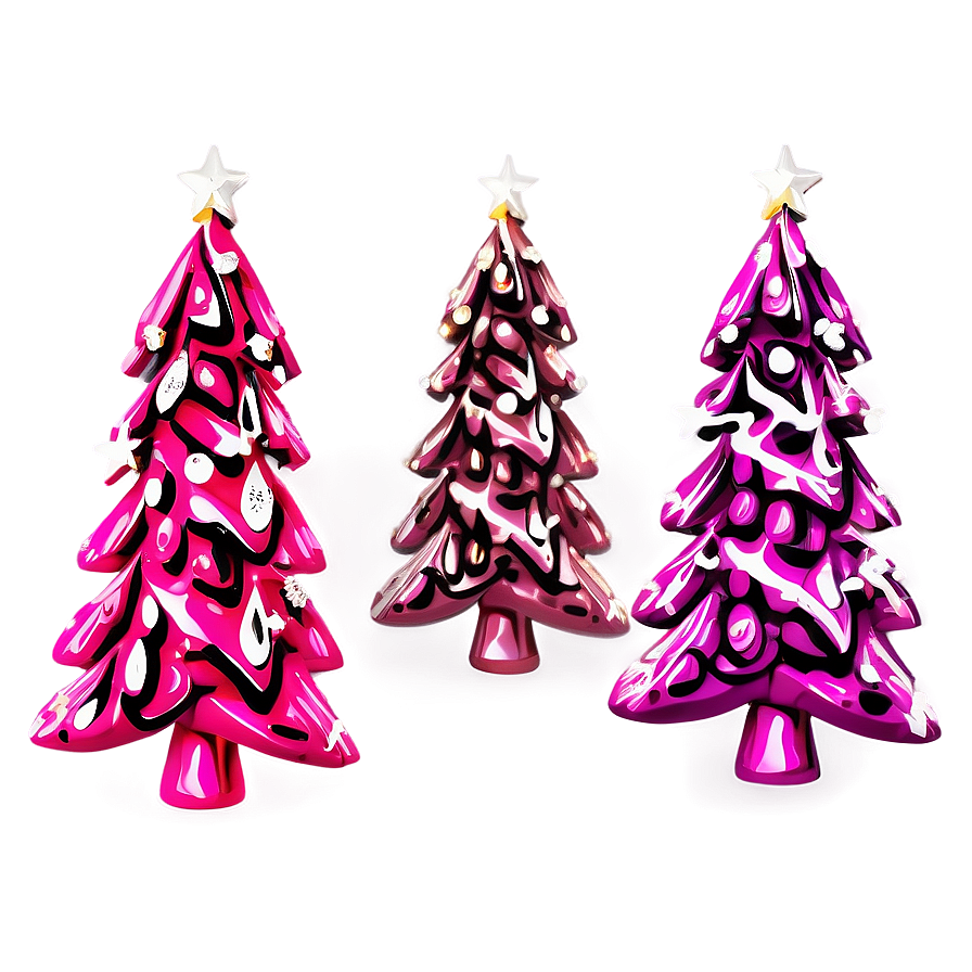 Vibrant Pink Christmas Tree Png 18 PNG Image