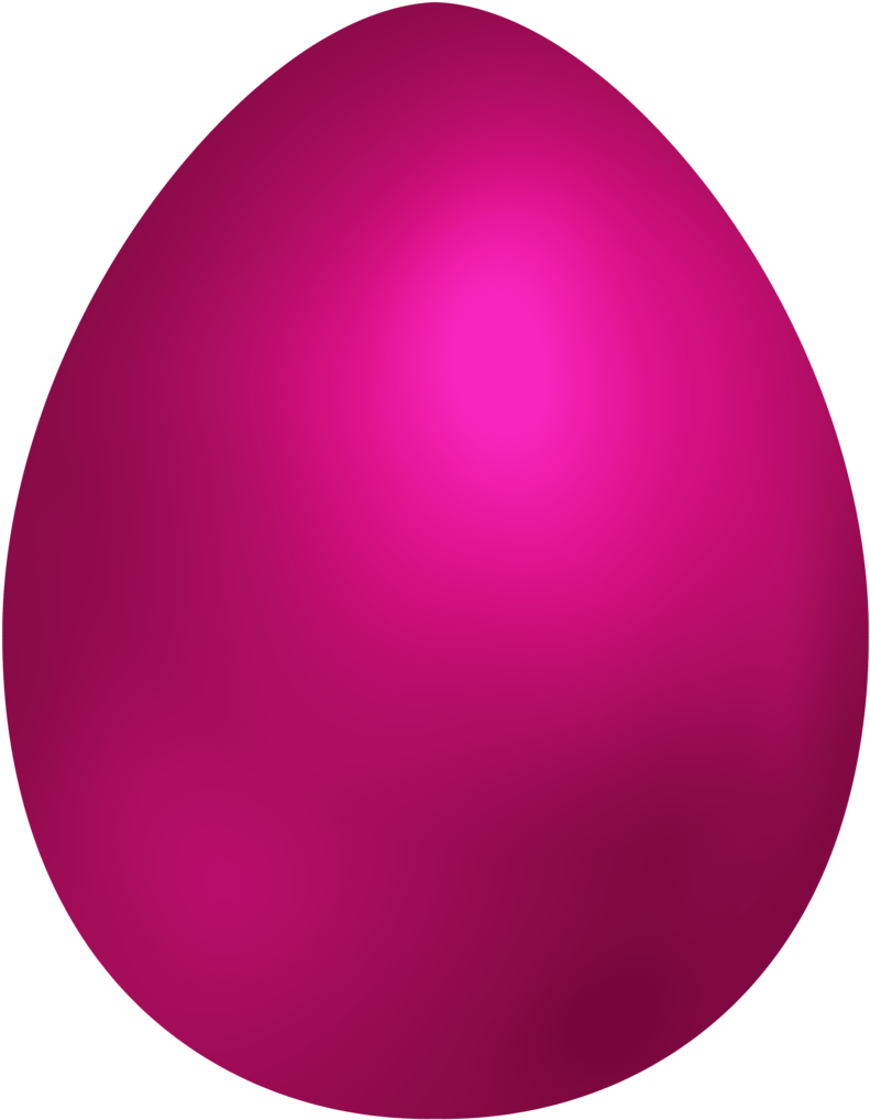 Vibrant Pink Egg Shaped Gradient PNG Image