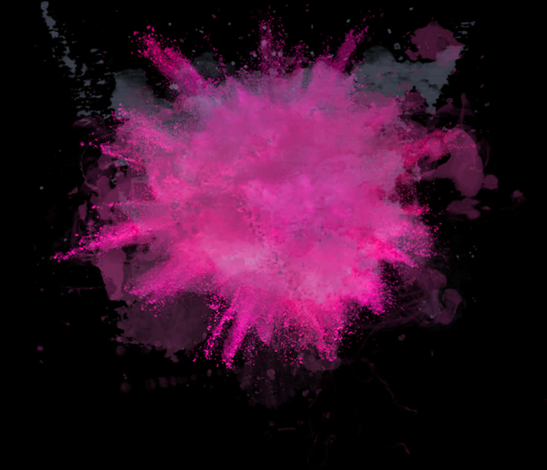 Vibrant_ Pink_ Explosion_ Art PNG Image