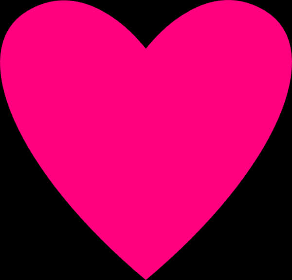 Vibrant Pink Heart Graphic PNG Image