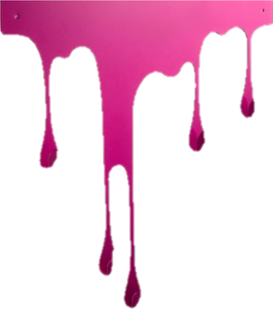 Vibrant Pink Paint Drip PNG Image