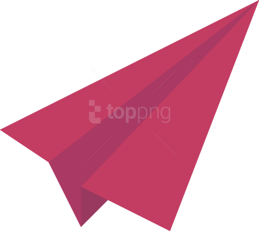 Vibrant Pink Paper Plane PNG Image