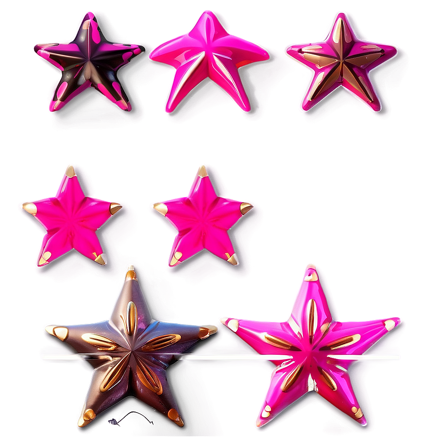 Vibrant Pink Stars Png 96 PNG Image