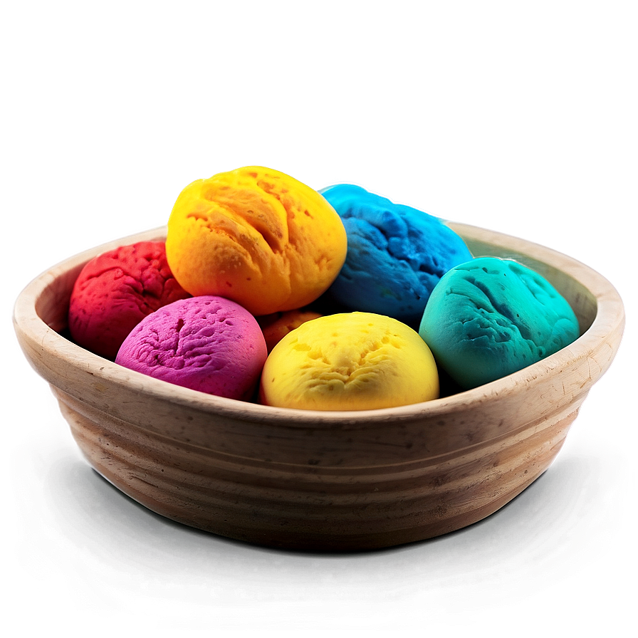 Vibrant Playdough Colors Png Teo PNG Image