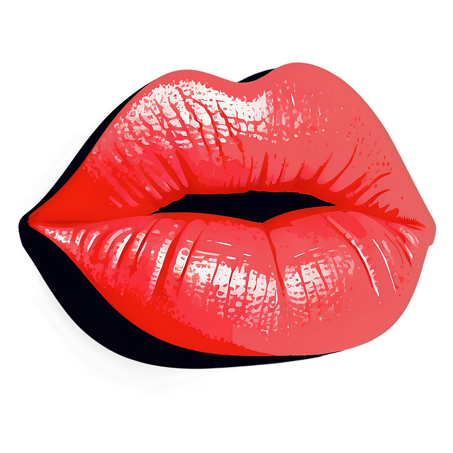 Vibrant Pop Art Lips Png 06242024 PNG Image