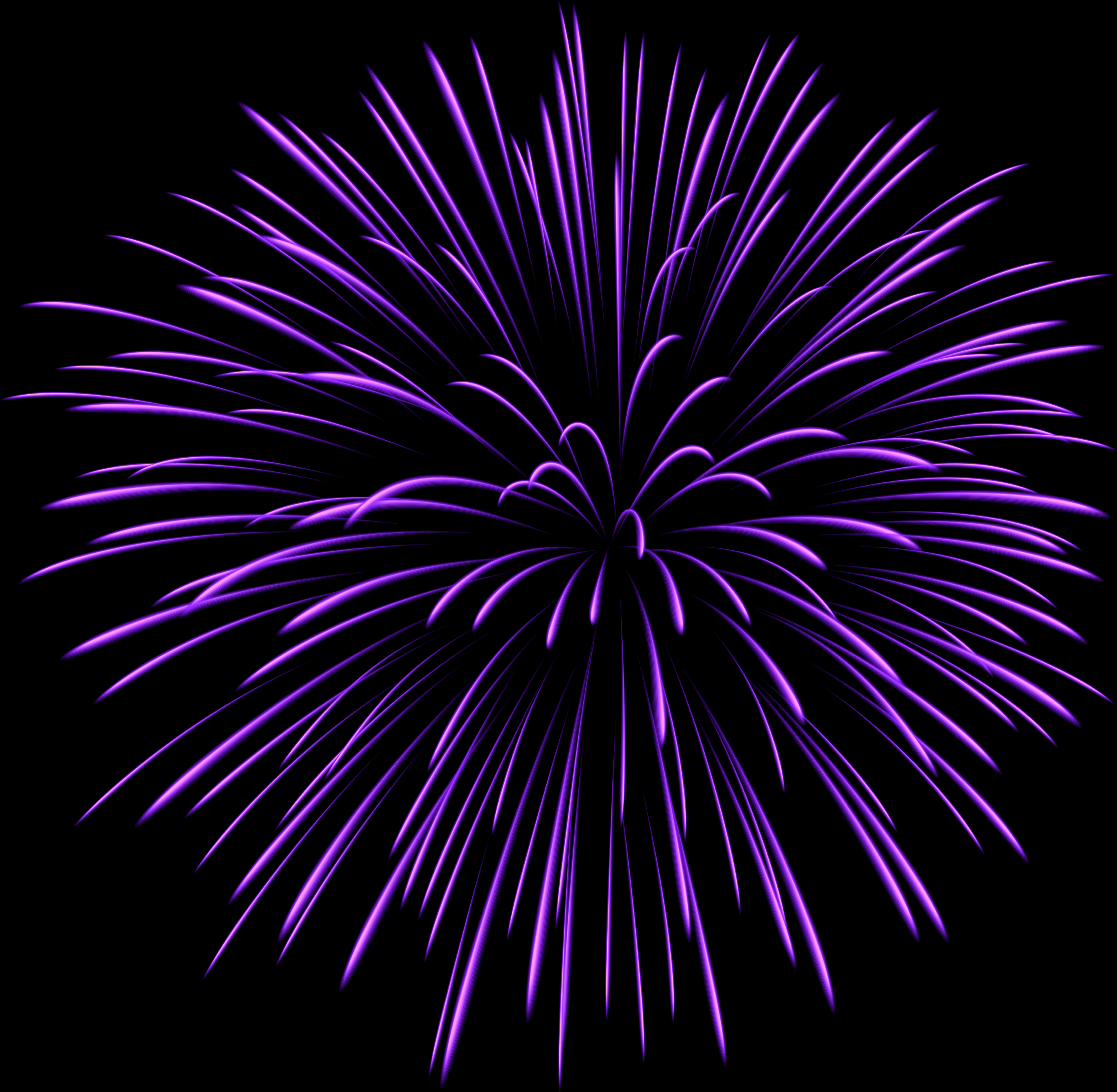 Vibrant Purple Firework Burst PNG Image