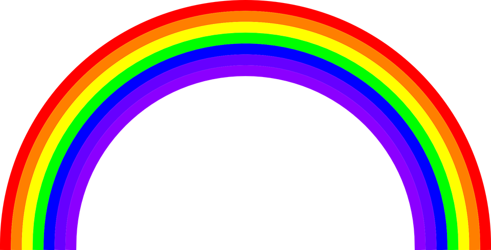 Vibrant Rainbow Arch PNG Image