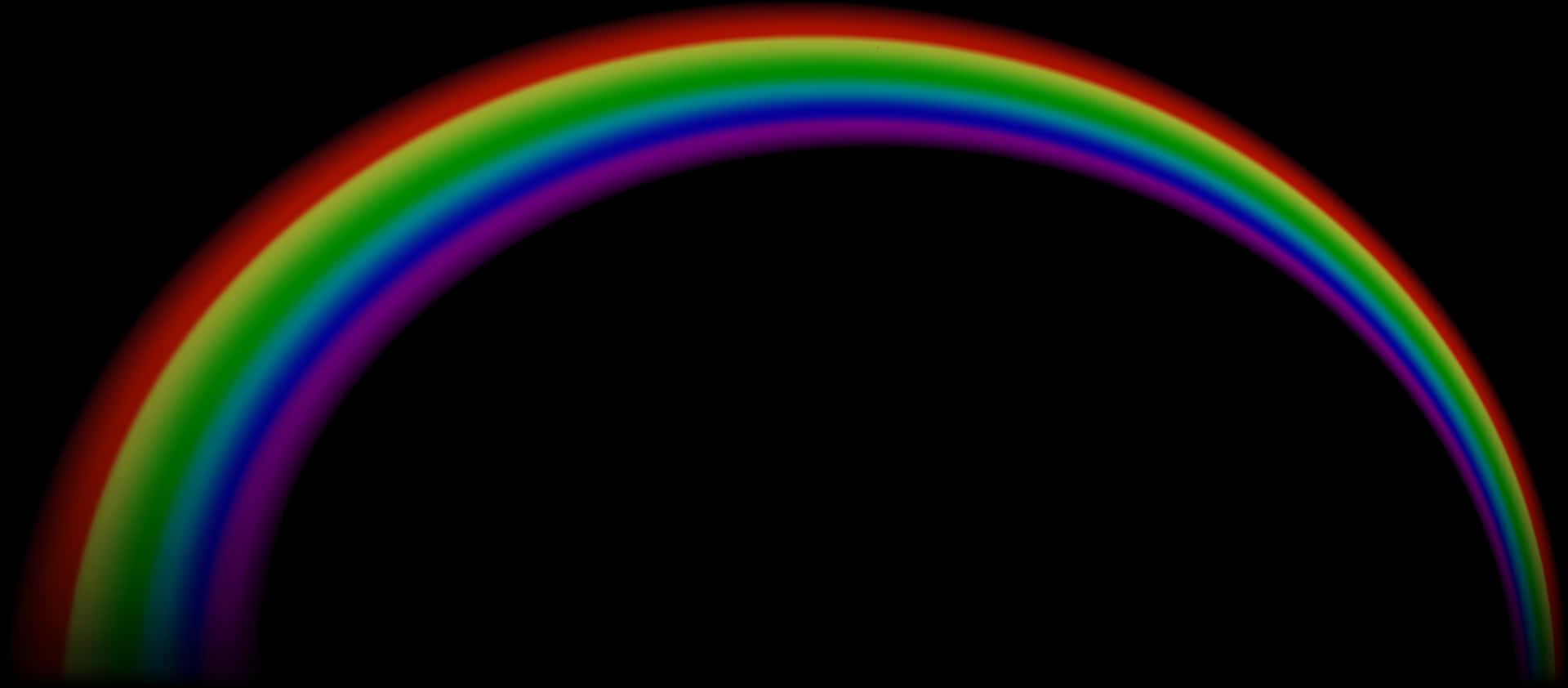 Vibrant Rainbow Arcon Black Background.jpg PNG Image