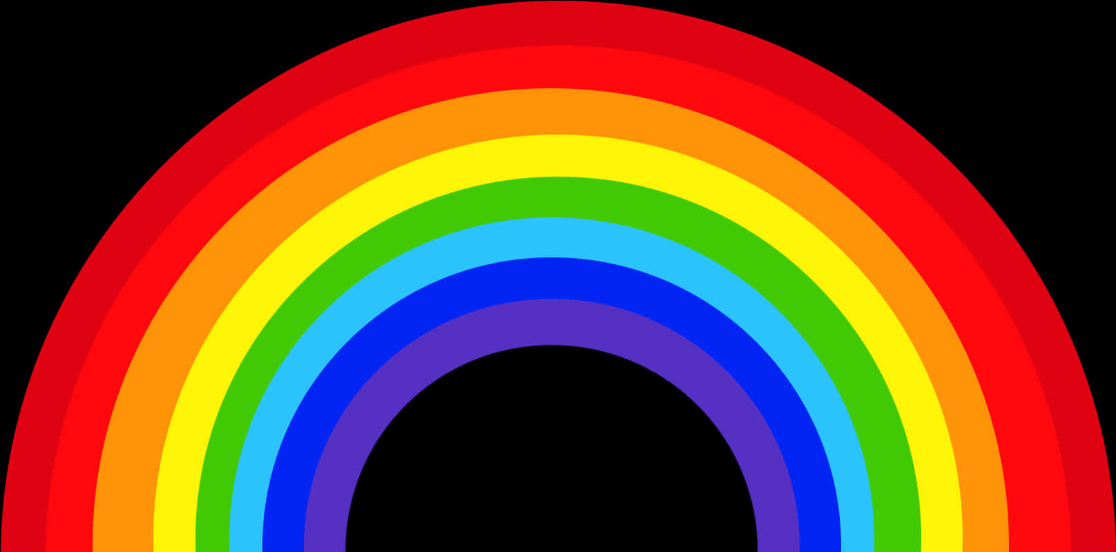 Vibrant Rainbow Artwork PNG Image